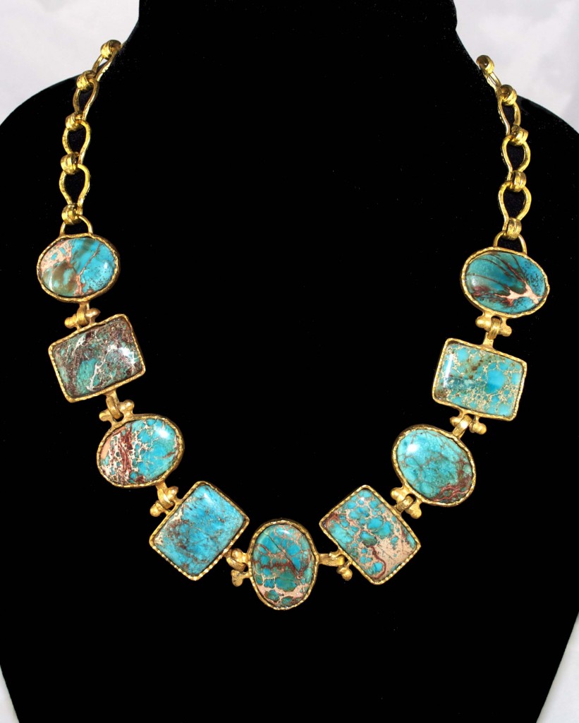 Turquoise Map Necklace 2