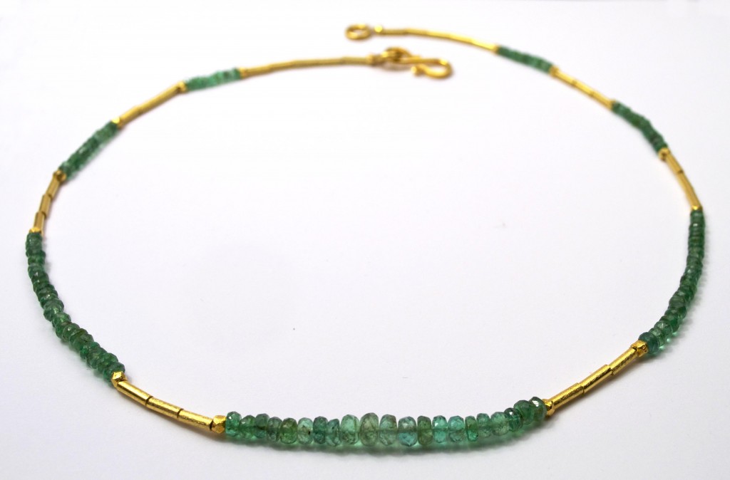 Emerald Necklace 18 inch
