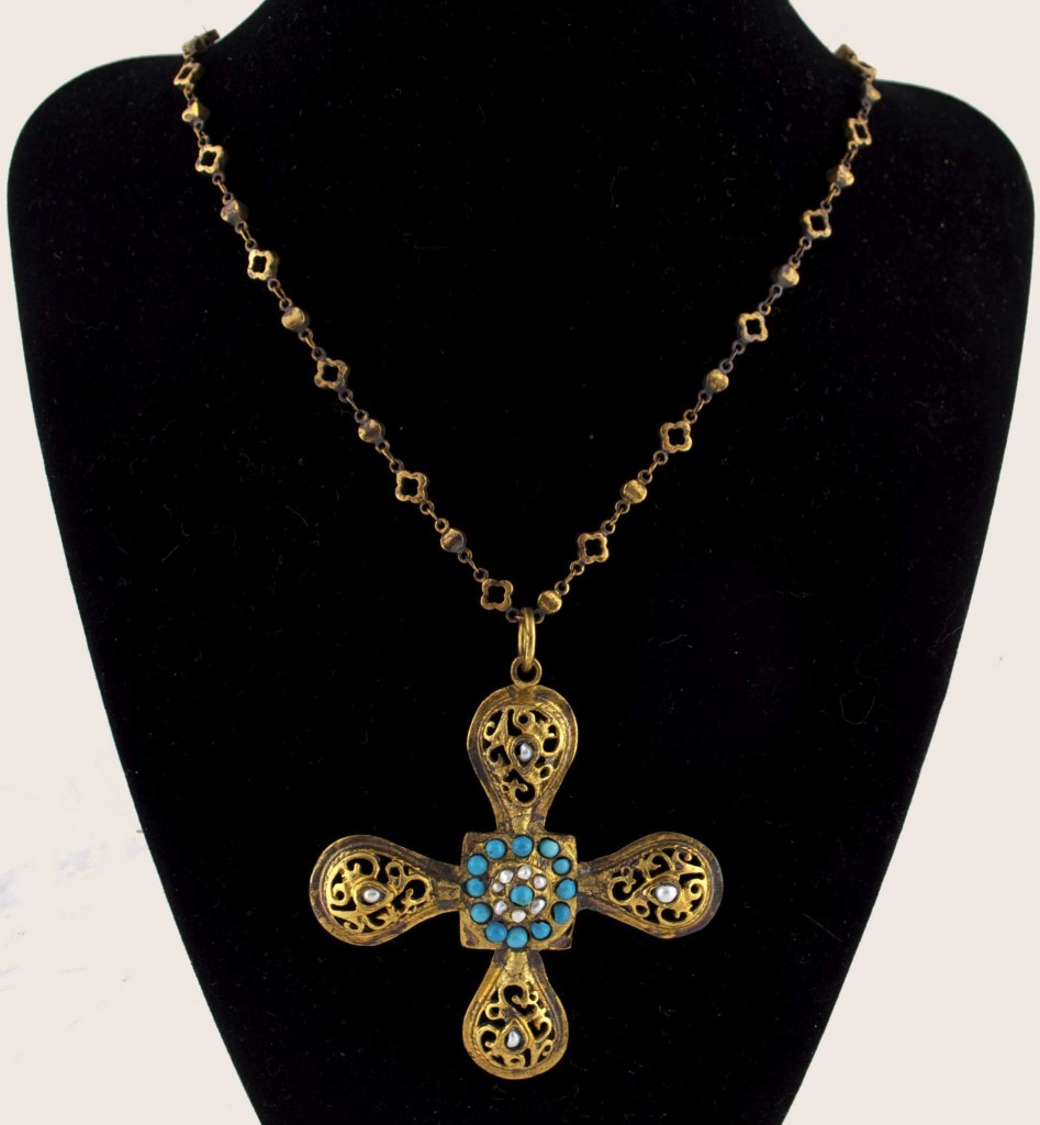 Byzantine Turquoise Cross Necklace | Arabella Concepts
